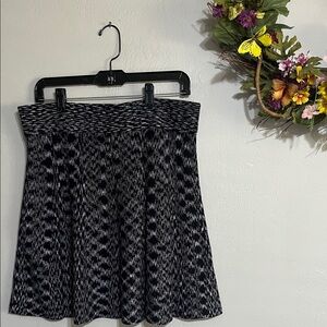 Joe Fresh Black and Gray A-Line Skirt